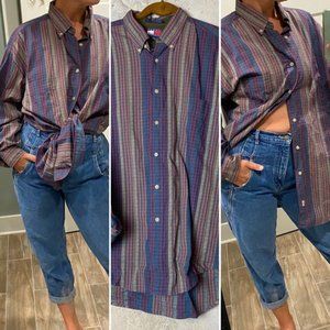 Vintage 90s Tommy Hilfiger striped button down